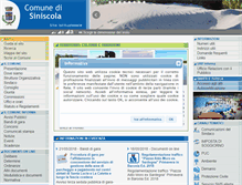 Tablet Screenshot of comune.siniscola.nu.it